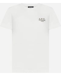 A.P.C. - Denise Logo Cotton T-shirt - Lyst