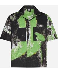 44 Label Group - Corrosive Print Cotton Shirt - Lyst