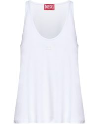 DIESEL - Ribbed Cotton T-Ipsya-Lkds Tank Top - Lyst