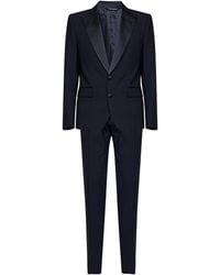 Dolce & Gabbana - Tuxedo Suit Sicilia Light Dark Wool Virgin Suits - Lyst
