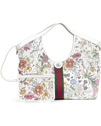Gucci - Multicolored Bag Giglio With Floral Motif<Br - Lyst