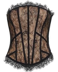 GIUSEPPE DI MORABITO - Lace Bustier Top - Lyst