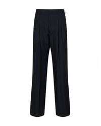 Dries Van Noten - Wool Panrom Double-Pleat Straight-Leg Trousers - Lyst