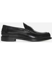 Givenchy - 4g Plaque Leather Loafers - Lyst