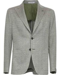 Tagliatore - Chevron Jersey Montecarlo Single-Breasted Blazer - Lyst