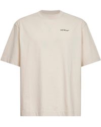 Off-White c/o Virgil Abloh - Off Pumice Stone Jersey Half Arrow Skate T-Shirt<Br - Lyst