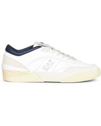 EA7 - Leather With Suede Inserts Otg Pride Luxe Sneakers - Lyst