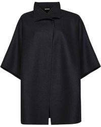 Harris Wharf London - Felted Wool Kimono Mantle - Lyst