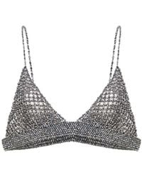 Golden Goose - Crystal-Embellished Crochet Journey Top - Lyst