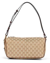Gucci - Sand And Dark Half Horsebit Medium Shoulder Bag - Lyst