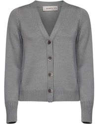Blanca Vita - Sage Virgin Wool Knit Cardigan - Lyst
