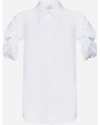 Alexander McQueen - Knot Sleeves Cotton Shirt - Lyst