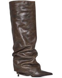 Le Silla - Leather Andy 80 Mm Boots - Lyst