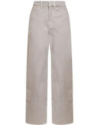 Lemaire - Moonstone Denim High Waisted Curved Jeans - Lyst