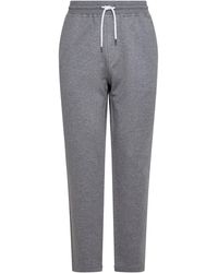 Brunello Cucinelli - Dark Fleece Jogging Trousers - Lyst