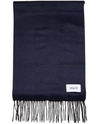 D 40 - Sciarpa Con Frange E Nero - Lyst
