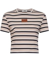 Fendi - Cropped Cotton Top - Lyst