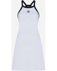 Marine Serre - Organic Cotton Mini Dress - Lyst