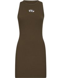 DIESEL - Ribbed Viscose -Caddix Minidress - Lyst