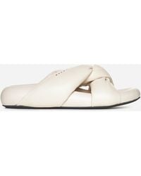 Marni - Tie Nappa Leather Sandals - Lyst