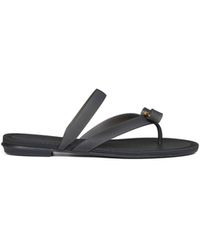 Ferragamo - Rubber Vara Bow Thong Sandals - Lyst