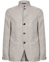 ZEGNA - Medium Il Conte Oasi Linen Jacket - Lyst
