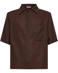 Hevò - Linen And Viscose Montursi Polo Shirt - Lyst
