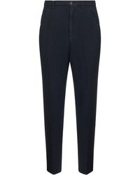 Brunello Cucinelli - Leisure Fit Comfort Linen Canvas Trousers - Lyst