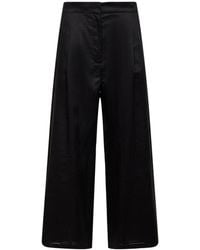 Max Mara - Washed Ramie Canvas Msttartufo Cropped Trousers - Lyst