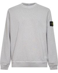 Stone Island - Pearl Slub-Effect Malfilé Cotton Sweatshirt - Lyst