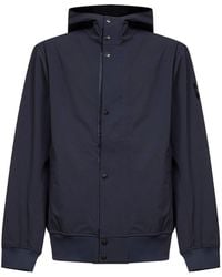 Stone Island - Jacket With Hood And Water- And Wind-Resistant Membrane - Lyst