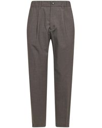 Herno - Dove Two-Way Stretch Wool Canvas Trousers - Lyst