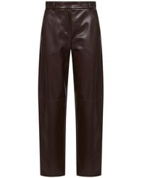 Max Mara - Chocolate Smmsospiro Barrel Trousers - Lyst