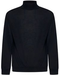 D 40 - Virgin Wool Mock Neck Sweater - Lyst