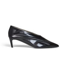 KHAITE - Pumps Miriam Glazed Leather - Lyst