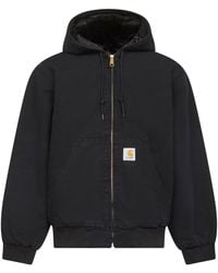 Carhartt - Giacca Con Cappuccio Og Active Jacket Nera - Lyst