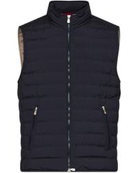 Brunello Cucinelli - Lightweight Techno Fabric Sleeveless Down Vest - Lyst