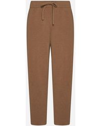 Roberto Collina - Wool And Cashmere Sweatpants - Lyst