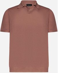 Roberto Collina - Piquet Cotton Knit Polo Shirt - Lyst