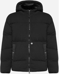 Stone Island Shadow Project Quilted Nylon Hooded Down Jacket - Black
