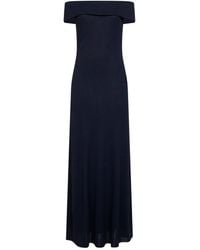 Alaïa - Fluid Jersey Off-The-Shoulders Long Dress - Lyst