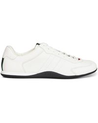 Gucci - Smooth Leather Shift Sneakers - Lyst