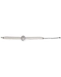 Self-Portrait - Pearl And Crystal Choker Necklace - Lyst