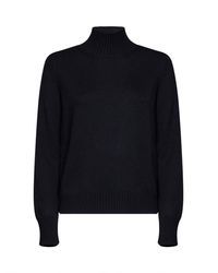 Blanca Vita - Virgin Wool Knit Mock Neck Sweater - Lyst