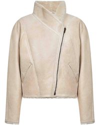 Isabel Marant - Ecru Lamb Shearling Blondine Jacket - Lyst