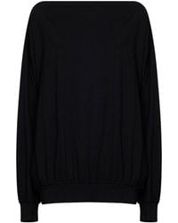 MM6 by Maison Margiela - Jersey Oversized Off-The-Shoulder Top - Lyst