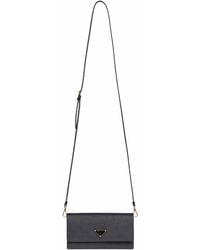 Prada - Mini Borsa Nera Con Tracolla - Lyst