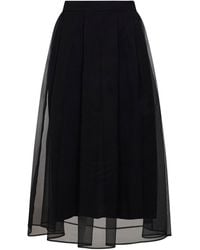 Brunello Cucinelli - Layered Skirt - Lyst