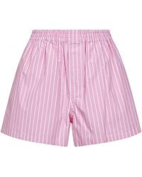 Balenciaga - And Striped Cotton Boxer Shorts - Lyst