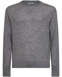 Jil Sander - Wool Knit Monogram Crewneck Sweater - Lyst